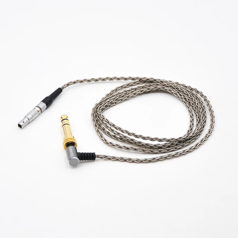 Cabo de áudio hifi 6n occ para fone de ouvido profissional, trançado com 6 núcleos, para akg kgola k812pro k872