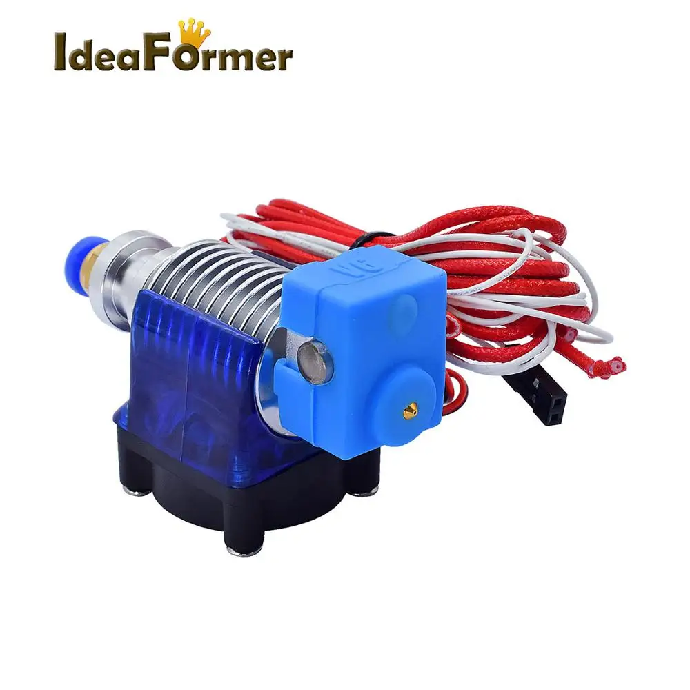 3D Printer Long distance V6 J-head hotend Extruder with Fan for 1.75mm 12V/24V 0.4mm Nozzle for E3D MK Reprap