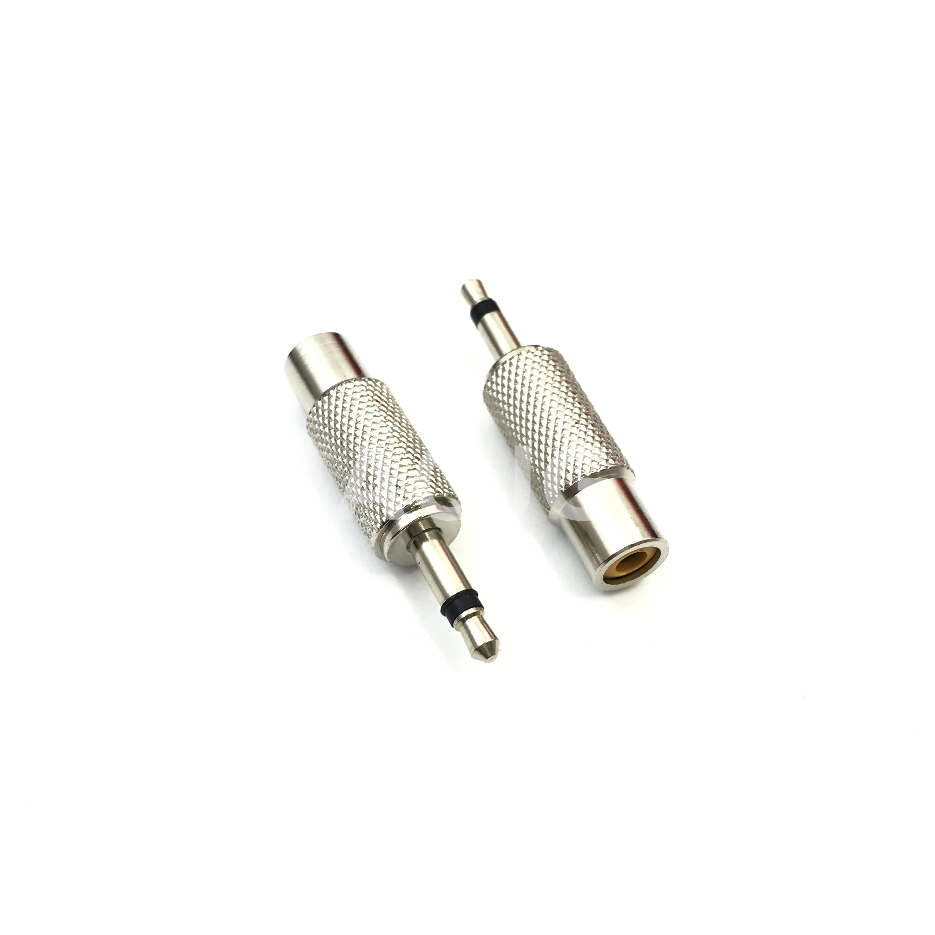 Dual channel 3.5 male to single RCA female audio conversion socket 3.5mm male to Lotus female AV metal adapter