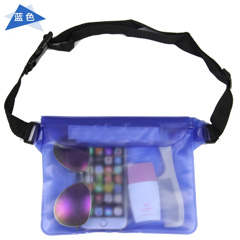 مقاوم للماء الغوص حقيبة سباحة تحت الماء الجاف الكتف الخصر حقيبة ظهر جيب الحقيبة التزلج على الجليد أكياس الهاتف المحمول