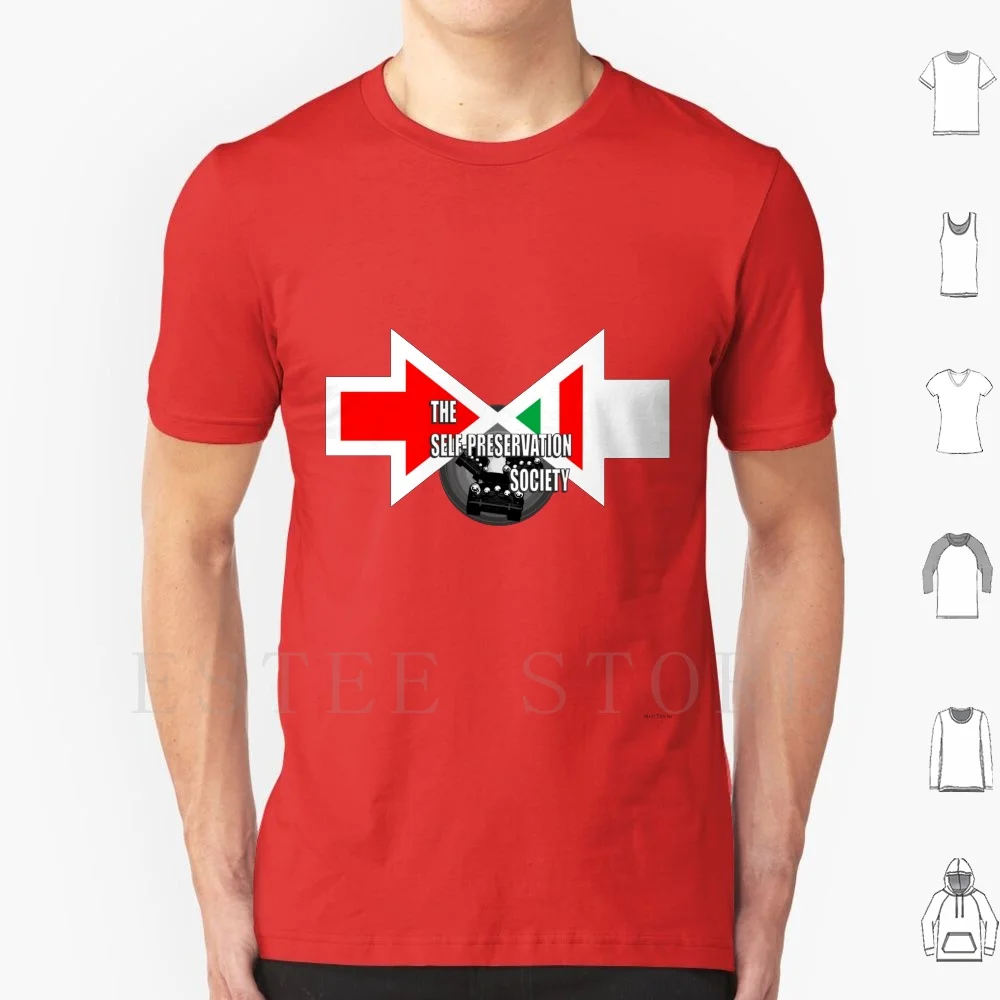 Self-Preservation Society T Shirt Men Cotton 6xl Italian Job Michael Caine Austin Mini Mini Cooper Turin Bridger Noel Coward