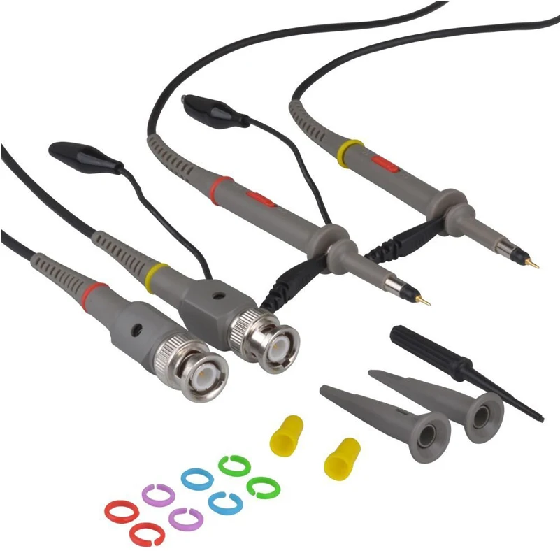 YEAPOOK P6100 100MHz Universal BNC Oscilloscope Probe with Accessories Kit (Pack of 2)