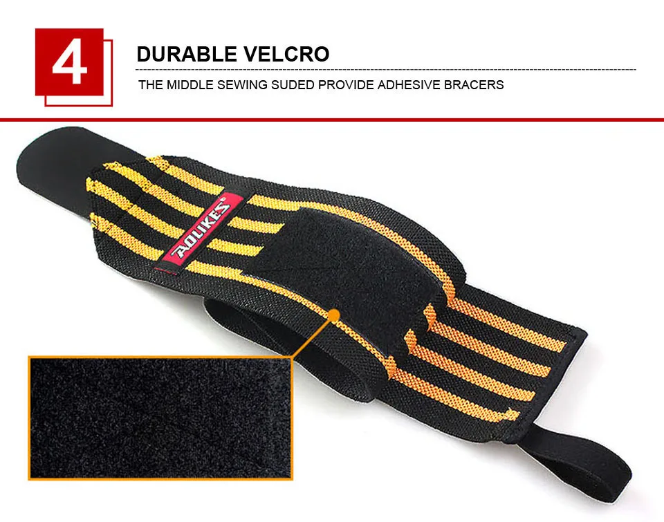 AOLIKES 1 Paar Handgelenkbandagen für Gewichtheben, Fitnessstudio, Handgelenkschlaufen für Gewichtheben, Handgelenkstütze für Powerlifting, Krafttraining – Detail 31