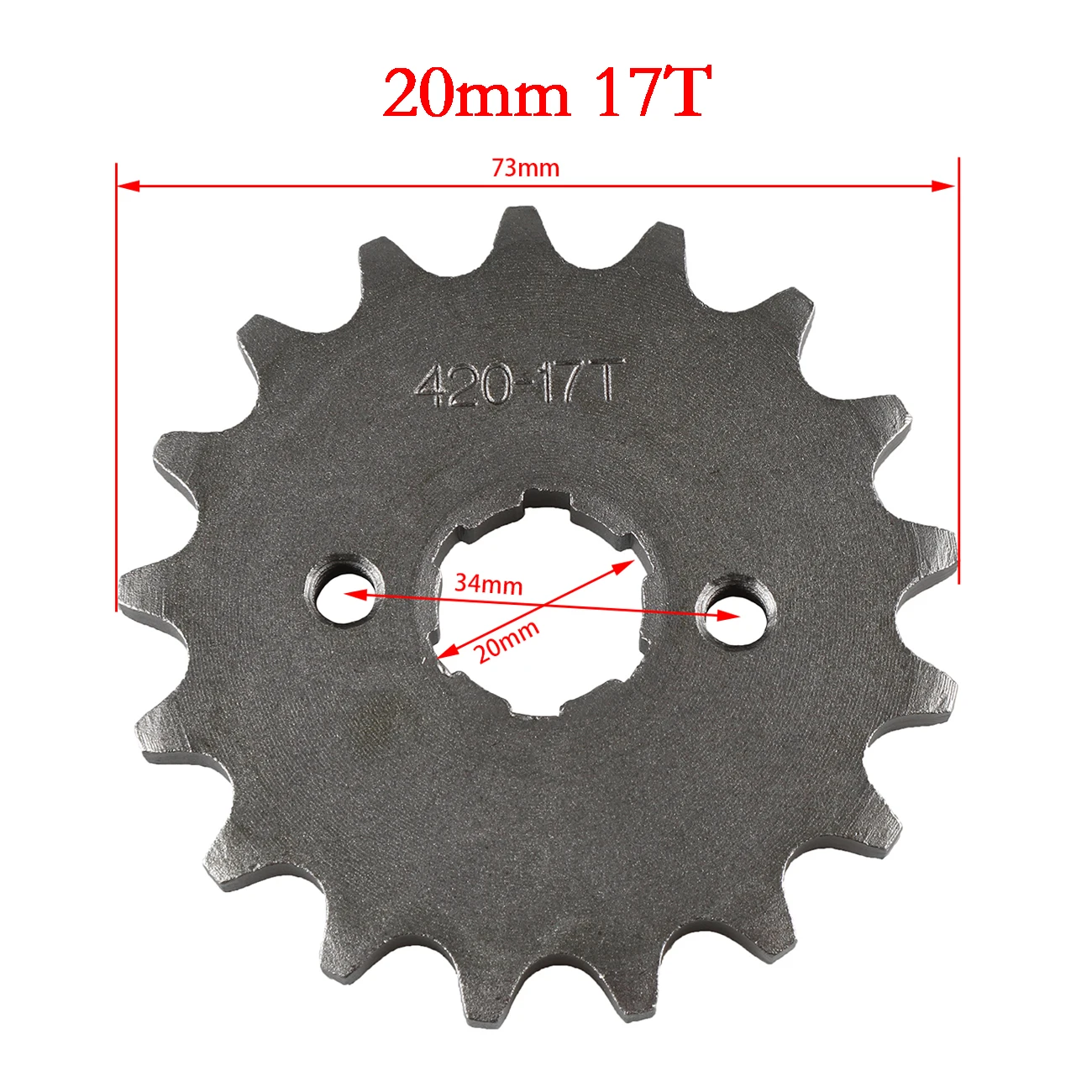 420 10T - 18T 17mm / 20mm Front Chain Sprocket Gear For Pit Dirt Bike ATV Lifan Loncin Jialing Zongshen Motorcycle