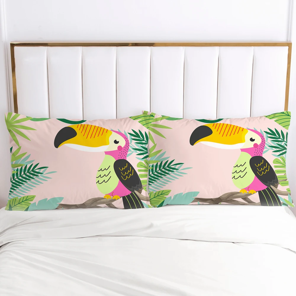 3D HD 1pc Pillow cover 50x75 50x70 50x80 Pillow case Bedding Pillowcase Pillowcover decorative for home  nordic rose