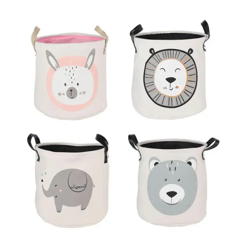 EVA Cartoons Thick double layer Laundry Hamper Clothes Storage Baskets Home decoration storage barrel kids toy organizer basket