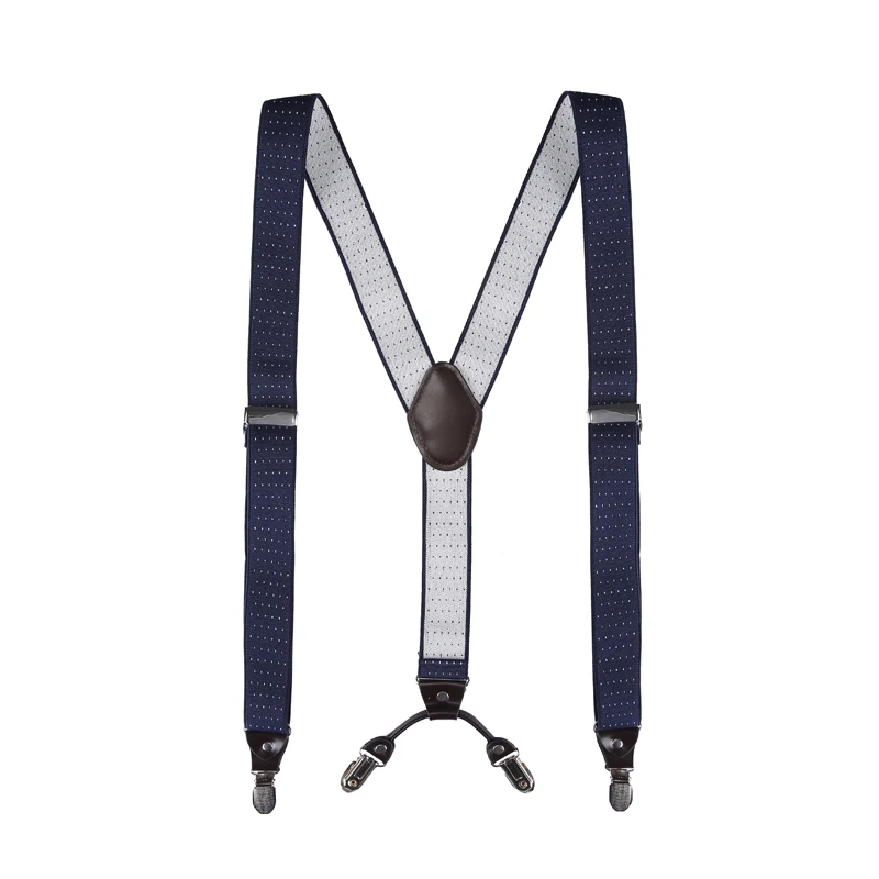 คลาสสิกสไตล์ร้อน 3.5 ซม.Y-Shape 4 คลิป Suspender Mens Suspender Suspensorio Masculino สําหรับชายหรือหญิงของขวัญ