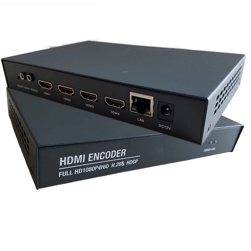 OTV-HE04AU 4 canali HDMI IPTV Facebook Youtube Streaming Live H.265 H.264 Video HD hdmi-compatibile RTSP SRT Encoder