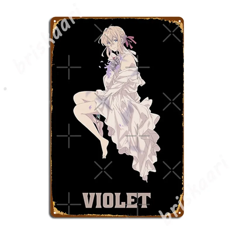 Violet Evergarden Metal Signs Poster Designing pub Garage Wall pub Tin sign Posters