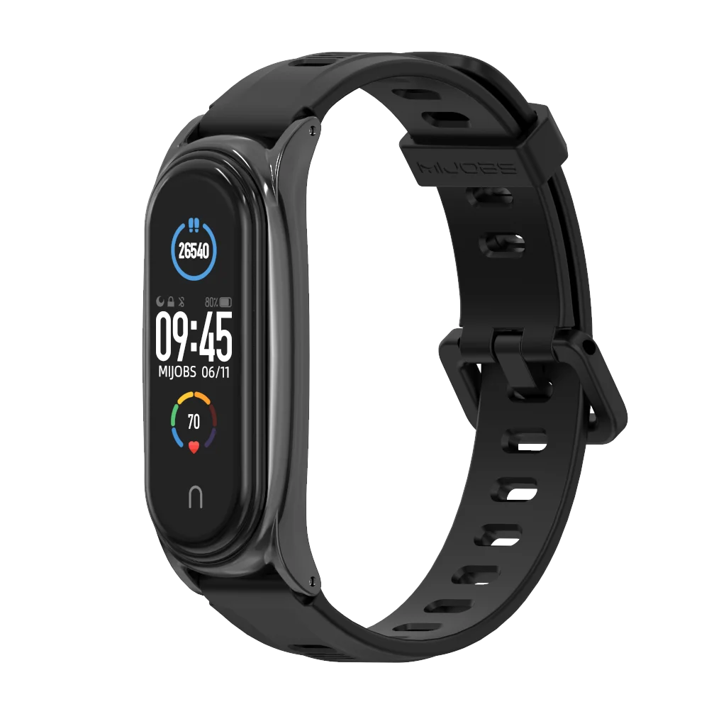 สายรัดสำหรับ Mi band 7 8 6 5 4 3สายรัดข้อมือซิลิโคนสำหรับ Mi band 5 Correa สำหรับ Xiaomi BEND miband 4 3 pulseira