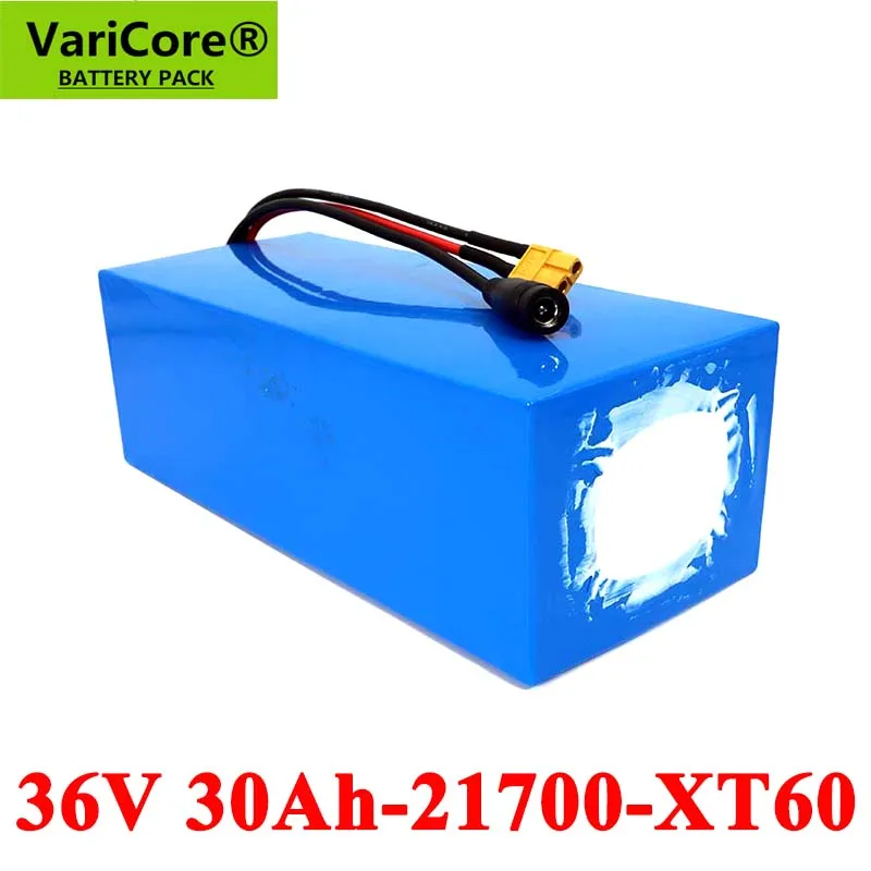 VariCore 36V 30Ah 21700 10S6P electric motorcycle tricycle bike batteria 42V 30A E scooter battery wtih BMS Protection 500W 800W