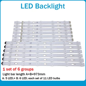 Striscia di retroilluminazione a LED 11 lampada per Samsung 48 