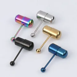 1Pcs New Vibration Tongue Nail Stainless Steel Personalized Human Body Piercing Jewelry Vibration Tongue Ring Body Piercing