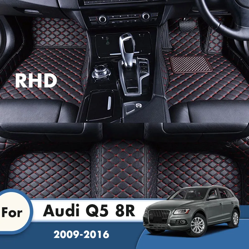 

RHD Car Floor Mats For Audi Q5 8R 2016 2015 2014 2013 2012 2011 2010 2009 Carpets Rugs Car Floor Liners Car Interior Accessories