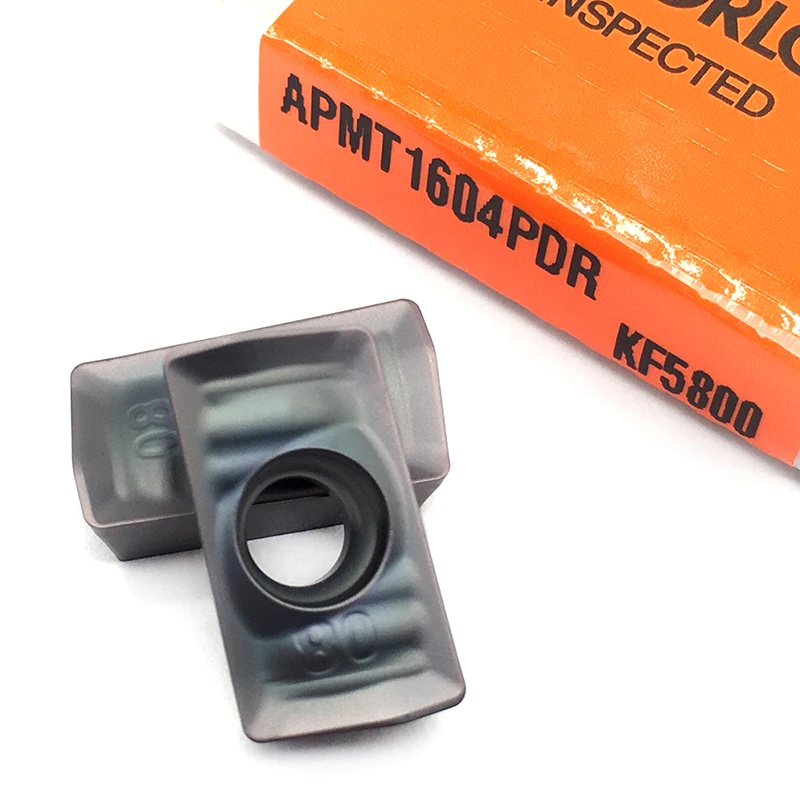 Inserts en carbure de haute qualité, outil de tournage de fraisage, APMT1604, PDR, KF5800, APstuff 100%, insert CNC, outil de coupe de tour, 1604 d'origine, 10 pièces