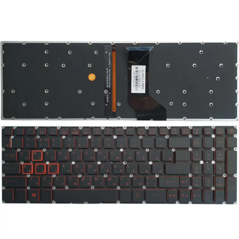 

New Backlit Russian Keyboard For Acer Nitro 5 AN515-41 AN515-42 AN515-51 AN515-52 AN515-53 AN515-53-52FA AN515-53-53U7