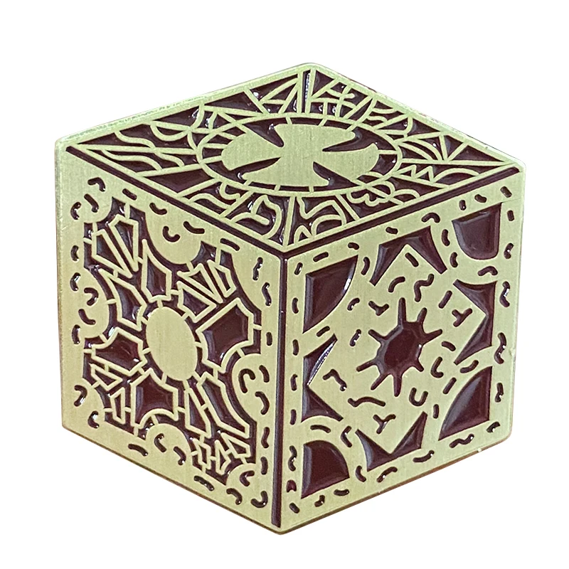 Amazingly Detailed Puzzle Box Lapel Pin from the horror movie series 