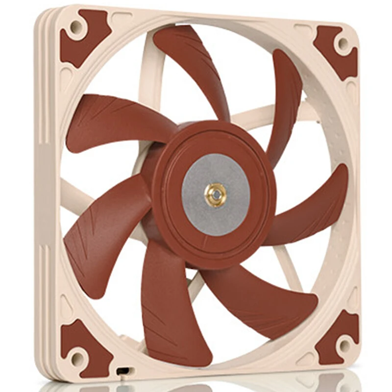 Imagem -02 - Noctua-ventilador Ultra-fino Nf-a12x15 Pwm Controle de Temperatura Inteligente Refrigeração Silenciosa do Computador 12023 Pwm Ch.b. s Preto 12cm