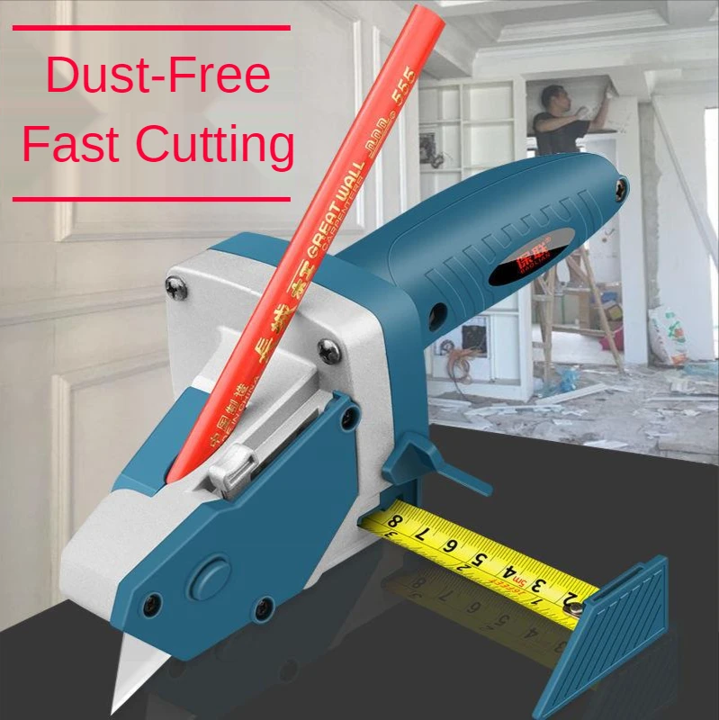 Handle Gypsum Board Cutting Tool Drywall Cutting Artifact Tool with Tape Measure Woodworking Scribe Cutting Board Tools