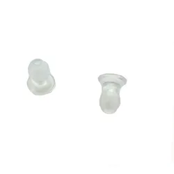 10PCS/LOT Transparent Silicone Ear tips For Kenwood Two Way Radio Acoustic Tube Earpiece