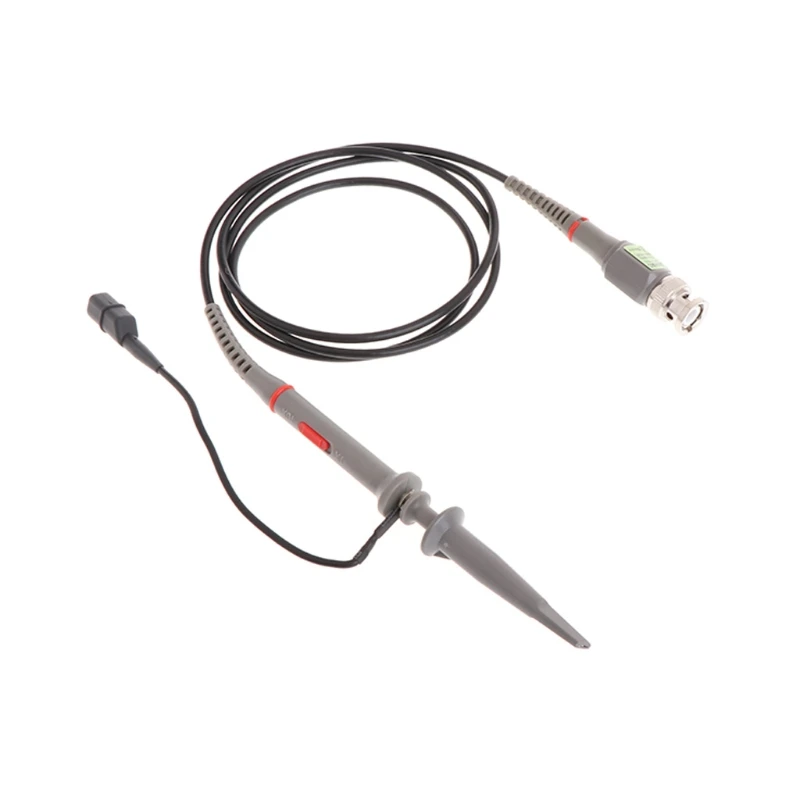 1X 10X P6100 100MHz High Precision Oscilloscope Probe Alligator Test Clip with Adjustable Attenuation Rate