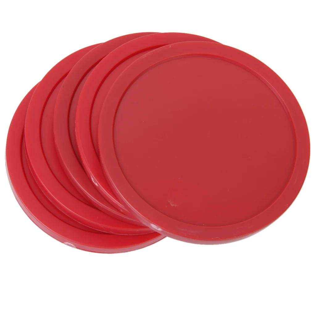 4pcs 82mm Red Air Hockey Pucks Table In Arcade Club Home Game Puck