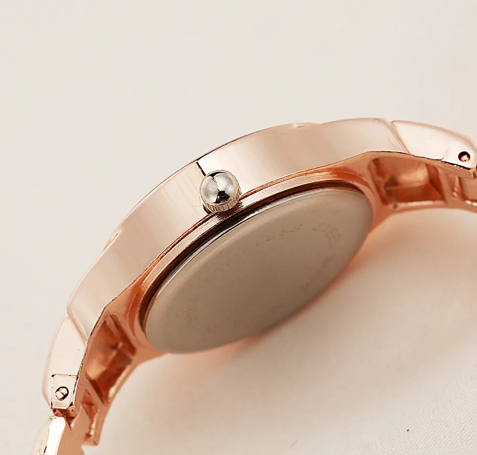 Relojes de cuarzo de lujo para mujer, relojes de pulsera de cuarzo simples, regalos de moda