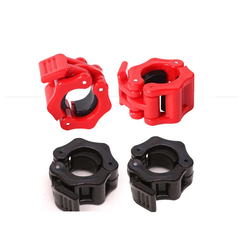 1 Pair 25-30mm Spinlock Collars Barbell Collar Lock Dumbell Clips Clamp Weight Lifting Bar Fitness Body Building Gym Safety Clip