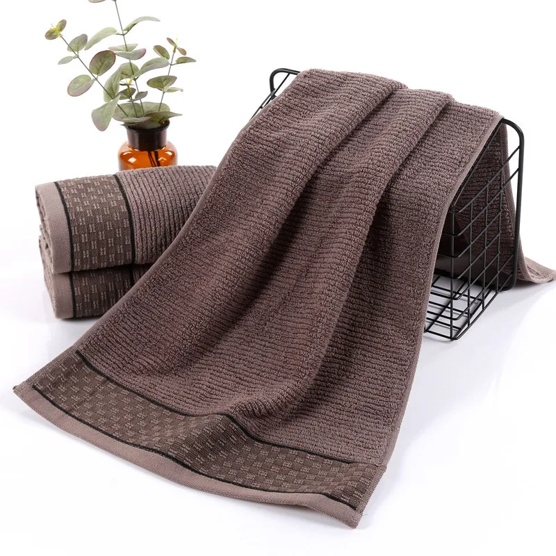 Soft Face Towel for Men and Women, 100% Cotton, Hand Face Towel, Home Towels Bathroom, Absorbent, Washable Facecloth, 34x74cm