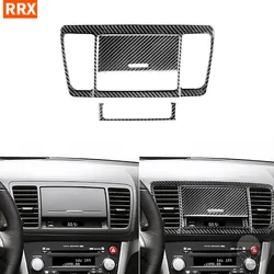 For Subaru Legacy/Outback 2005-2009 Carbon Fiber Stickers Navigation Lid Button Central Air Outlet Car Decoration Accessories