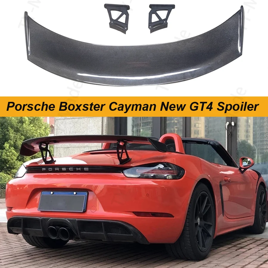 

Boxster Cayman 718 981 987 Carbon Fiber / FRP Black Rear Trunk Spoiler Wing Lip For Porsche Boxster Cayman 718 981 987 New