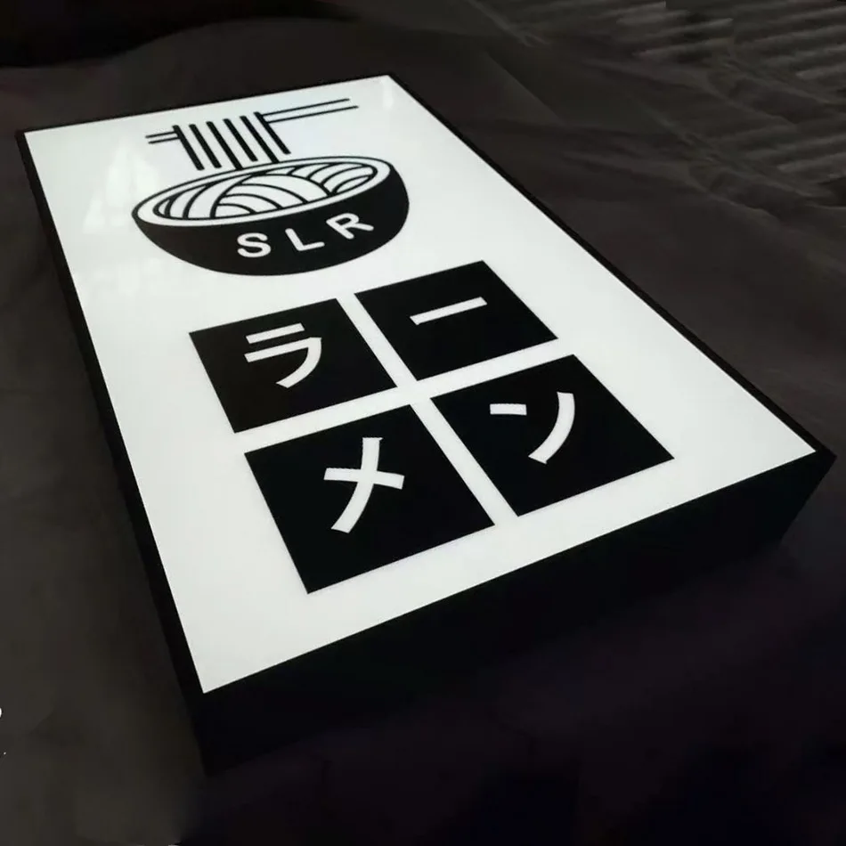 UV Printed Light Box Wall-mounted Store Restaurant Shopfront Bar Hotel Advertising