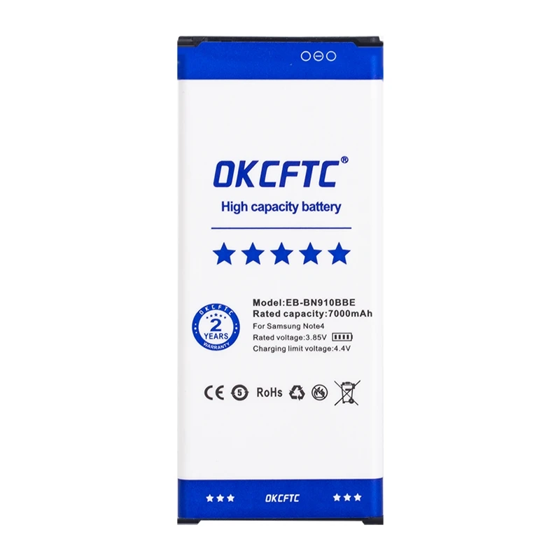 OKCFTC EB-BN910BBE 7000mAh for Samsung Galaxy Note 4 Note4 Battery N910H N910C N910U N910FQ N910X N910W N910V N910P N910T N910R