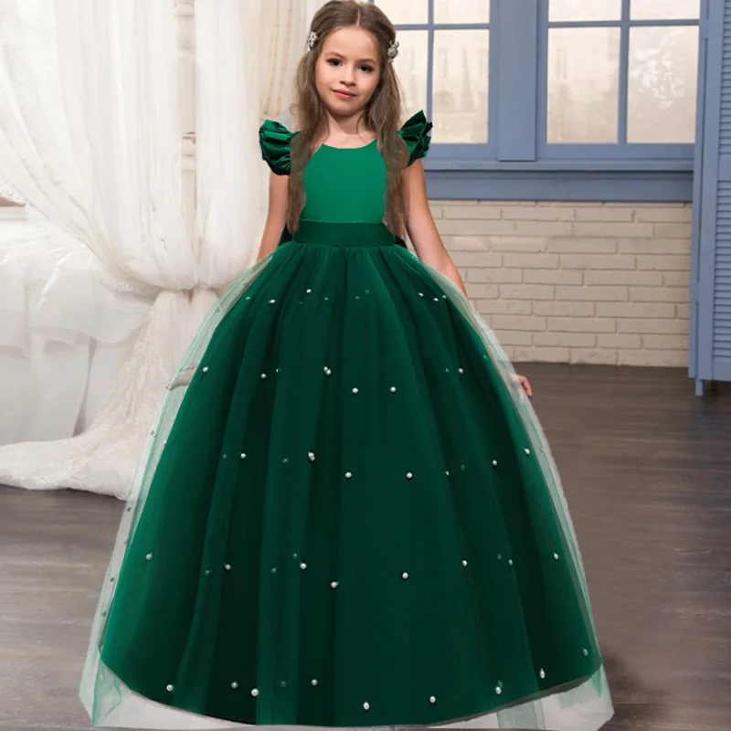 Girl Princess Party Dress Children Christmas Costume For Formal Bridesmaid Evening Wedding Prom Vestidos Kids Clothes Vestidos