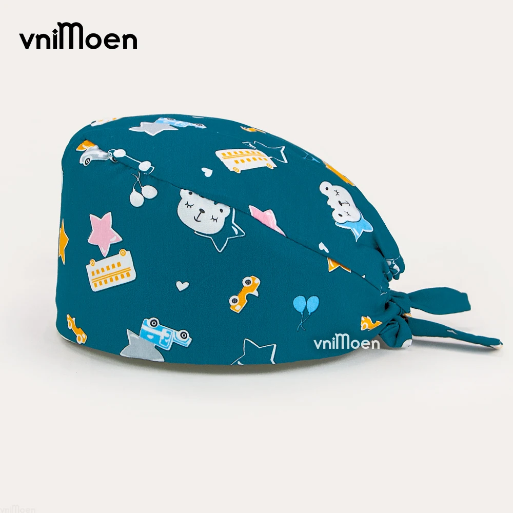 Vnimoen-gorros de trabajo de belleza para mascotas, gorro de limpieza, de algodón, de alta calidad