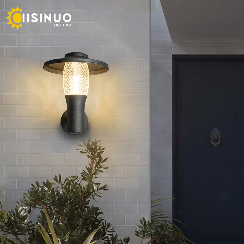 Outdoor Wall Light IP65 Waterproof LED Garden Light Energy-Saving Durable Aluminum Alloy Exterior Lighting for Villa Balcony Dec