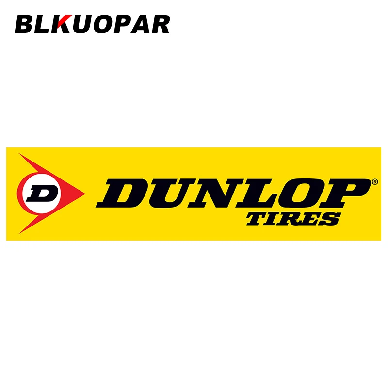 

BLKUOPAR 13cm x 3.2cm for DUNLOP TIRES Car Sticker Personality Scratch-Proof Decal Waterproof Windshield Trunk Car Accessories