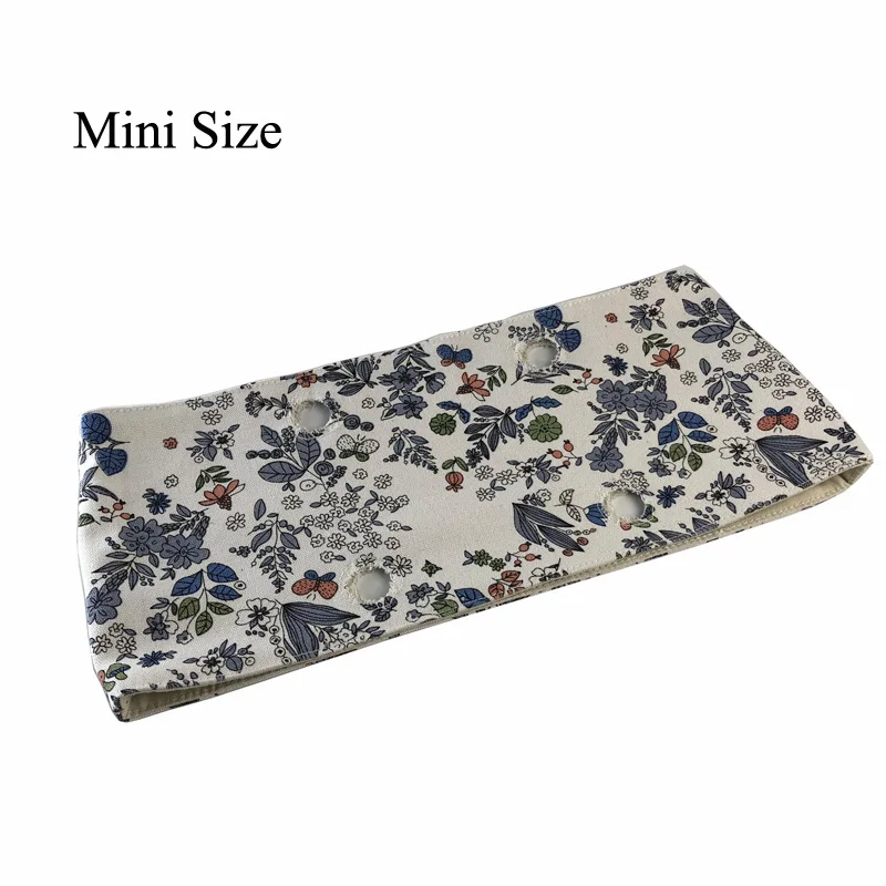 Floral Fabric Trim cotton fabric Thermal Plush  Fit for  Classic Mini  O bag Obag handbags EVA Women handbag Accessories