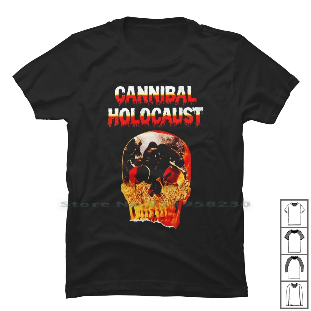 Cannibal Holocaust T Shirt 100% Cotton Cannibal Horror Movie Error Anni Us St Ba Movie