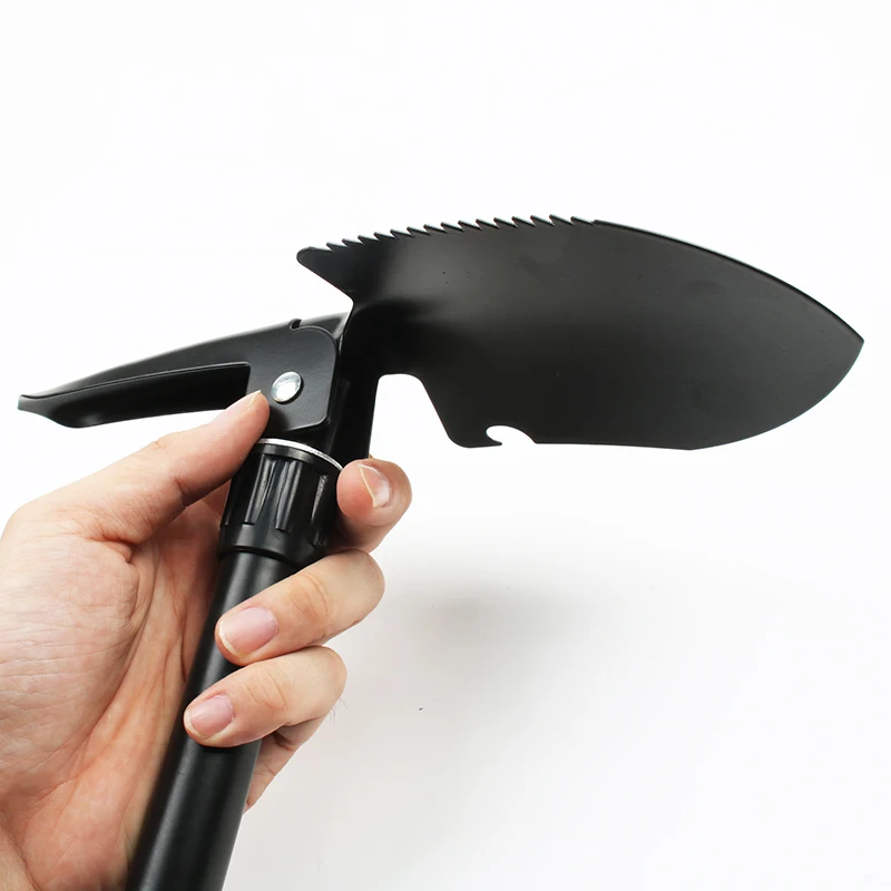 Multi-function Camping Shovel Milni Portable Folding shovel Survival Spade Trowel Dibble Pick Emergency Garden Tool