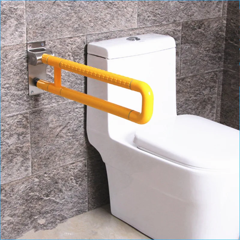 60cm Yellow and white stainless steel toilet safety bars,safety bars for toilets,bathroom safety bar,J15307