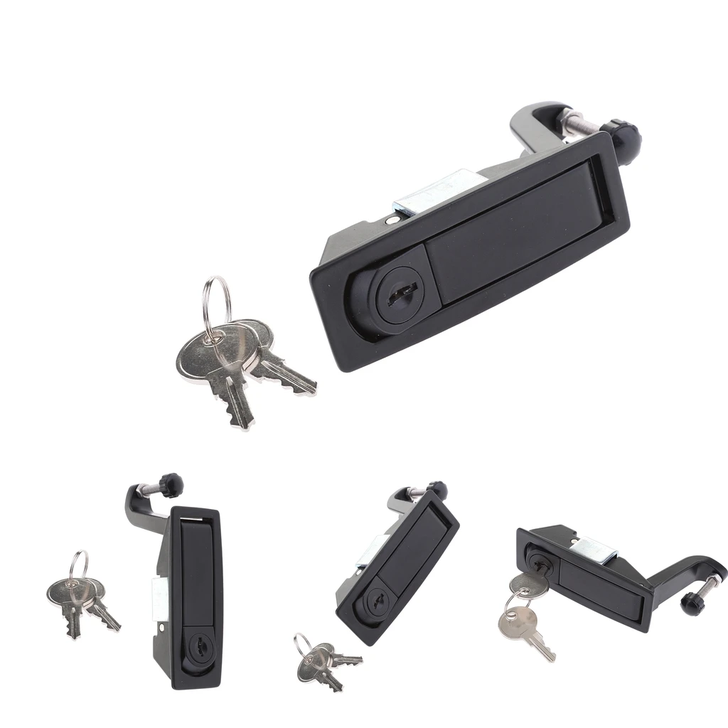 4x Adjustable Flush Lever Compression Locks Doors Latch with Keys for Boat RV Yacht Tool Box Camper Trailer