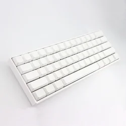 PBT Fog White Blank Keycap XDA Mechanical Keyboard Key Cap R1 Profile Personalized Customized 154Keys