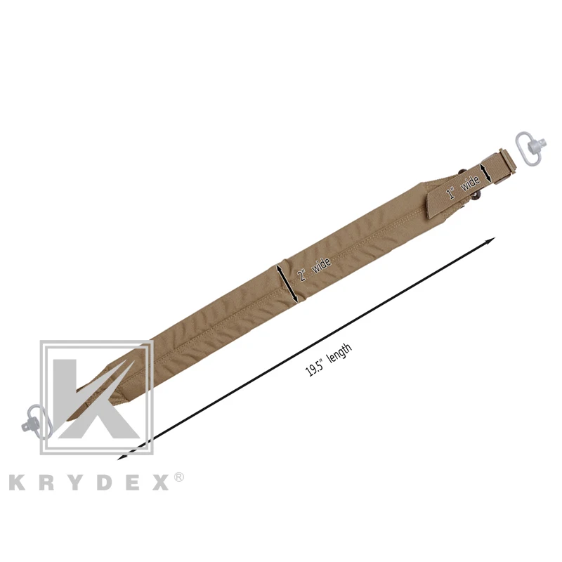 KRYDEX بندقية تكتيكية تحديد حبال واسعة مبطنة في الهواء الطلق اطلاق النار قابل للتعديل سريع فصل الأسلحة النارية واسعة مبطن 2 نقطة حزام #6