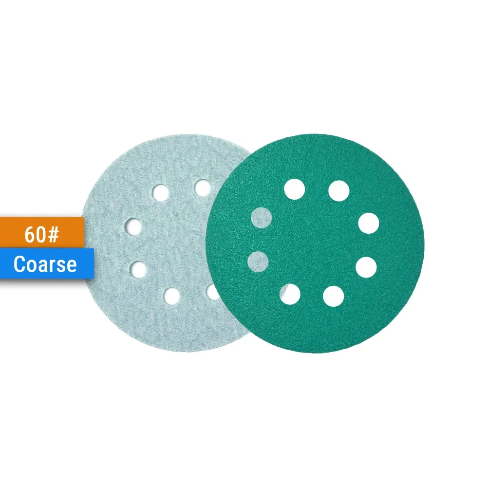 15Pcs 5 Inch 125MM 8 Holes 60 to 2000 Grits Hook and Loop Polyester Film Sandpaper Sanding Disc Abrasive Polishing Tools