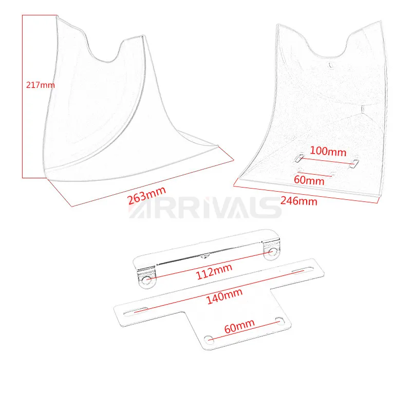 Chin Lower Front Spoiler Air Dam Fairing Cover For Harley KAWASAKI Honda Suzuki Yamaha Victory Universal