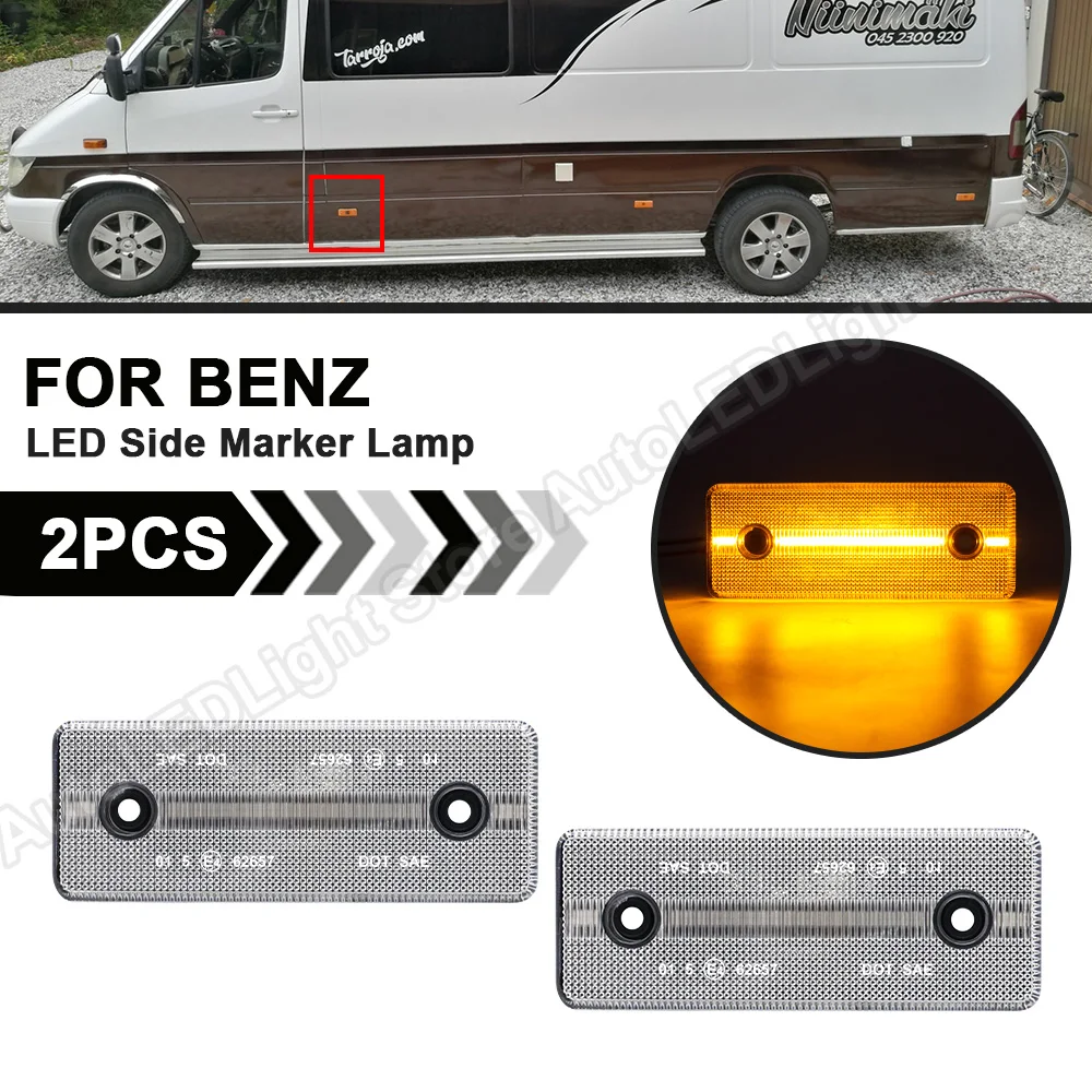 

LED Side Marker Light For Mercedes Benz Sprinter W901 W902 W903 W904 W905 1995-2006 For Dodge Sprinter 2500 3500 2001-2006