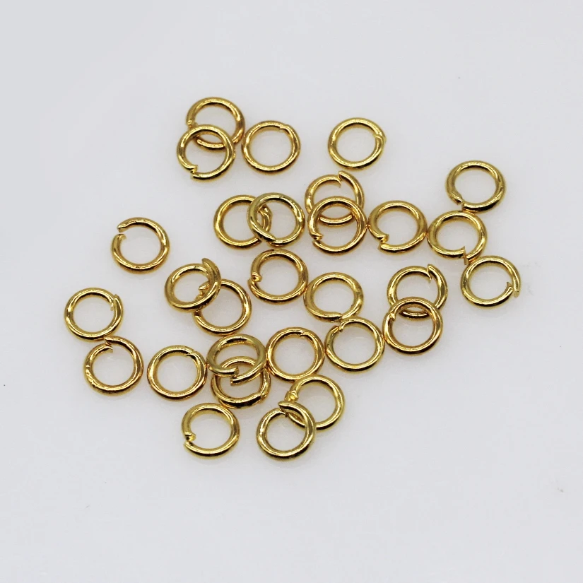 4/5/6/7/8/10/12mm Alloy gold/silver/bronze/Stainless Steel Close split jump rings connectors pendants jewelry making