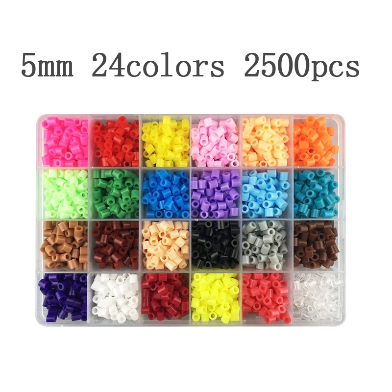 5mm boxed perler PUPUKOU Iron beads hama beads abalorios children DIY handmaking fuse beads 3D Puzzle Educational Toys