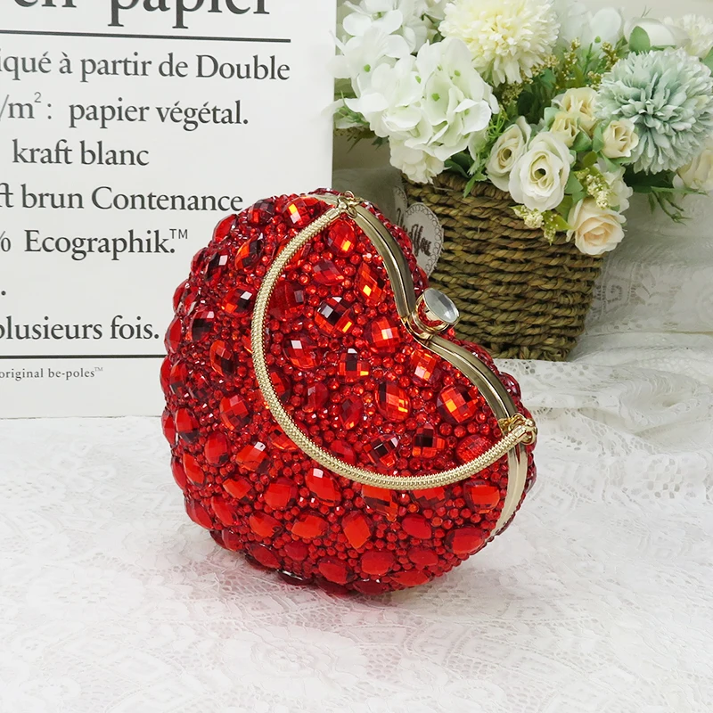 BaoYaFang di strass Rosso scarpe da sposa Le Donne con i sacchetti di corrispondenza Della donna Della Sposa scarpe e borsa pattini Della